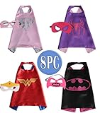 Child Super hero Costume, Cape and Mask Set for Kids, Birthday Party DIY Children