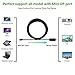 UVOOI 4K Mini DisplayPort to HDMI Cable 6FT 2-Pack, Mini DP to HDMI Cable Adapter (4K@30Hz, 2K@60Hz, 1080P@120Hz) Compatible with Thunderbolt 2, MacBook Air/Pro, Surface Pro/Dock, Projector, Monitor