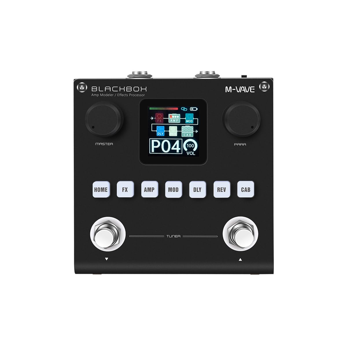 M-Vave Blackbox Bluetooth MIDI Controller - Portable and Versatile Footswitch for Guitar, Bass, DAW Control, Wireless Connectivity, Rechargeable, for Live and Studio