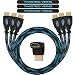 Twisted Veins HDMI Cable 3 ft, 3-Pack, Premium HDMI Cord Type High Speed with Ethernet, Supports HDMI 2.0b 4K 60hz HDR on Most Devices and May Only Support 4K 30hz on Some Device