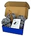 DIY Knitting Blanket Kit Super Soft Thick and Thin Bulky Yarn US 15 Needles (Charcoal Grey)