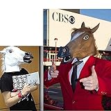2015 Novelty Creepy Horse halloween mask extremely funny jokes masquerade scary masks latex Rubber Costume Theater Prop Party