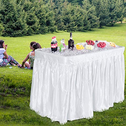 Giantex Folding Ice Tables for Parties with Drain, Fill and Chill Table
