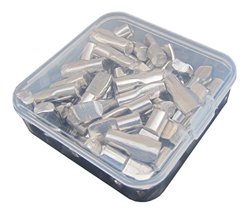 1/4-Inch Spoon Shape Shelf Rests 60Piece Set, Furniture Cabinet Closet Shelf Pegs, in Storage Box, 60-Pack (Nickel)