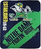 The Northwest Company NCAA Collegiate School Logo Fleece Blanket (Notre Dame Fighting Irish)