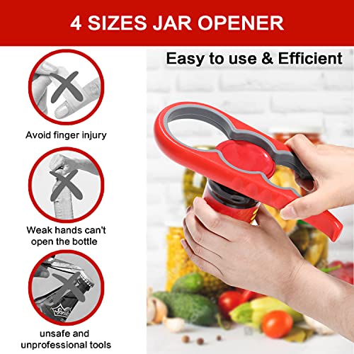 Jar Opener for Seniors, Bottle Opener for Weak Hands Lid Can Opener 5