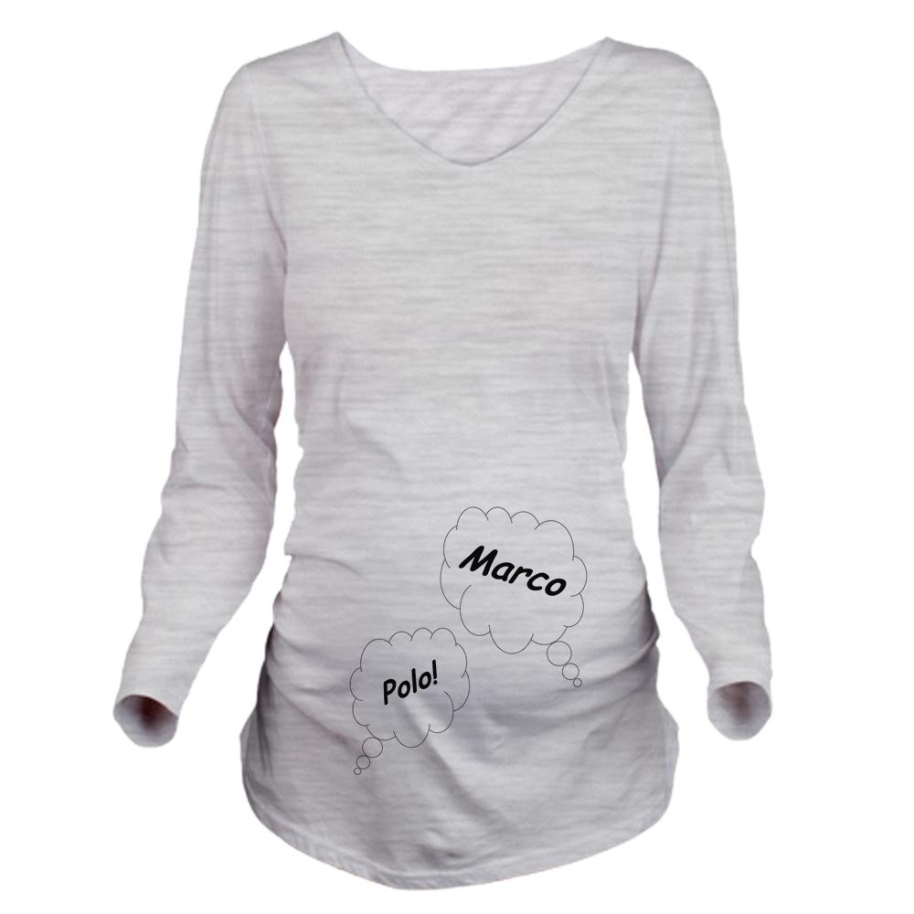 CafePress Marco Polo Twin Maternity Shirt Long Maternity Tee