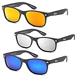 Gamma Ray Polarized UV400 Classic Style Sunglasses with Mirror Lens - Choose From Adult or Kids Sizes