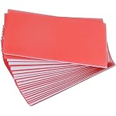 ANNWAH 20PCS Dental Base Plate Wax, Cannot be Used for dentures Molding Casting Wax Sheet Material Red Utility Wax Sheets Lab Dentist Auxiliary Material