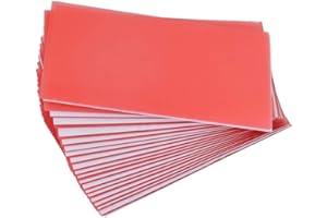 ANNWAH 20PCS Dental Base Plate Wax, Cannot be Used for dentures Molding Casting Wax Sheet Material Red Utility Wax Sheets Lab Dentist Auxiliary Material