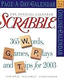 The Official Scrabble 2003 Calendar by