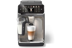 PHILIPS 4400 Series Fully Automatic Espresso Machine, LatteGo Milk System, Integrated Grinder, 12 Hot & Iced Coffee Pre-Sets,