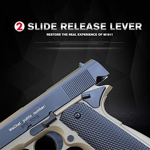 残りわずか シミュレーション M1911 水弾丸水鉄砲のおもちゃマニュアルハンドピストルソフトペイントボール銃武器撮影屋外銃のための B07q2kqbfg 安い購入 Vogmoda Com Ar