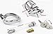 BDSM Stainless Steel Cock cage Sound Male Chastity Device Penis Sex Products for Men 275-1 (cage with 50mm Ring)