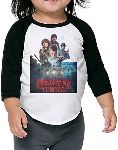 Baby's Stranger Things Movie Logo 3/4 Sleeves Baseball Jersey Baseball Tee Children