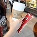 OCYCLONE Cute Glitter Case with Ring Compatible with iPhone 8 Plus 7 Plus for Women Girl, Red