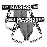 MASS21 Men's Sexy Jock Strap Supporter Cotton Comfy Briefs Pack Of 2 Size S