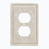 Amertac 8347D 1 Duplex Faux Stone Wallplate, Cortina