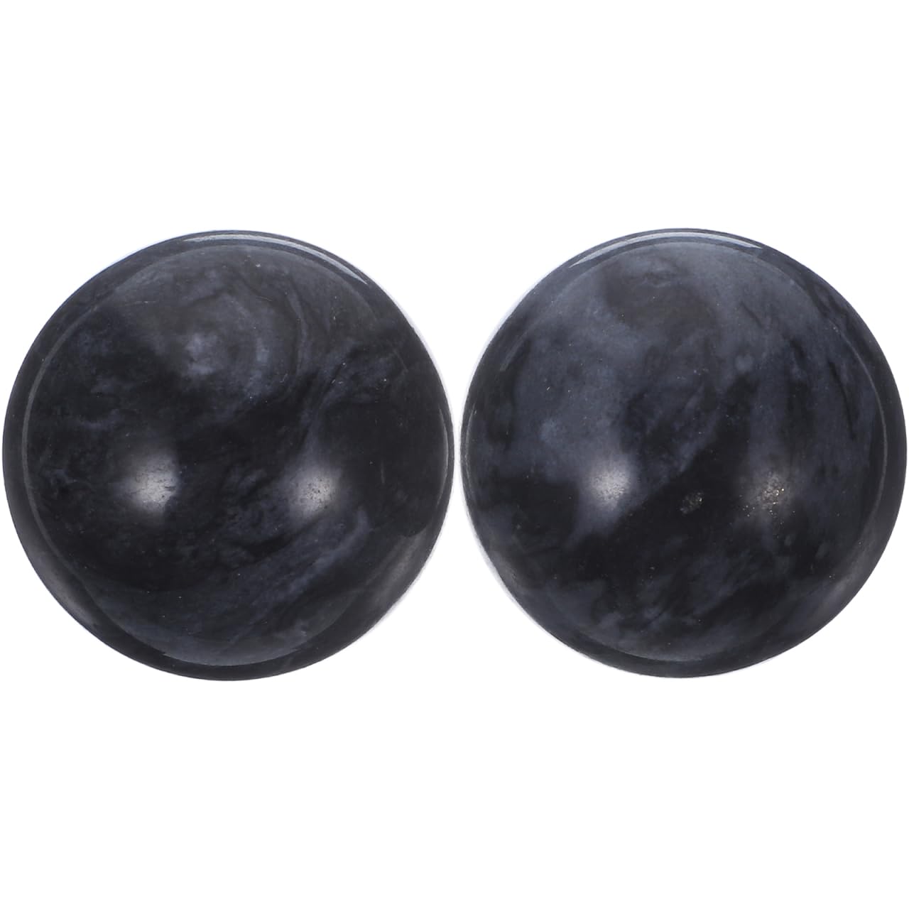 SUPVOX Jade Hand Ball 1.4 Inch Diameter Traditional Chinese Massage Ball for Elderly Stress Relief and Hand Exercise Black Color Random