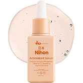 IKI Nihon Antioxidant Kojic Acid Serum - Kojic Acid + Ferulic Acid & Vitamin E and Vitamin C Serum for Face - Brightens, Evens Tone & Protects - Clean, Fragrance-Free, Cruelty-Free - 30ml