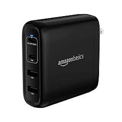 Amazon Basics 100W Four-Port GaN Wall Charger w/ 2