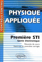Physique appliquée, première STI