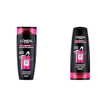 L'Oreal Paris Fall Resist 3X Anti-Hair Fall Shampoo, 360Ml+L'Oreal Paris Fall Resist 3X Conditioner, 175Ml