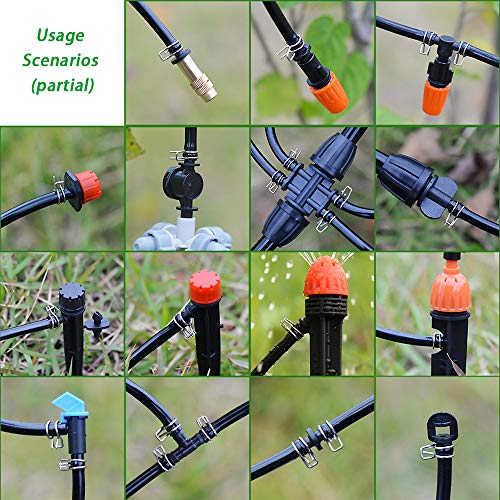 heeqinn 1/4" Irrigation Hose Clamp, Firm and LeakProof, Easy to