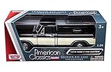 1979 FORD F-150 BLACK/CREAM PICKUP TRUCK 1/24 DIECAST MODEL BY MOTORMAX