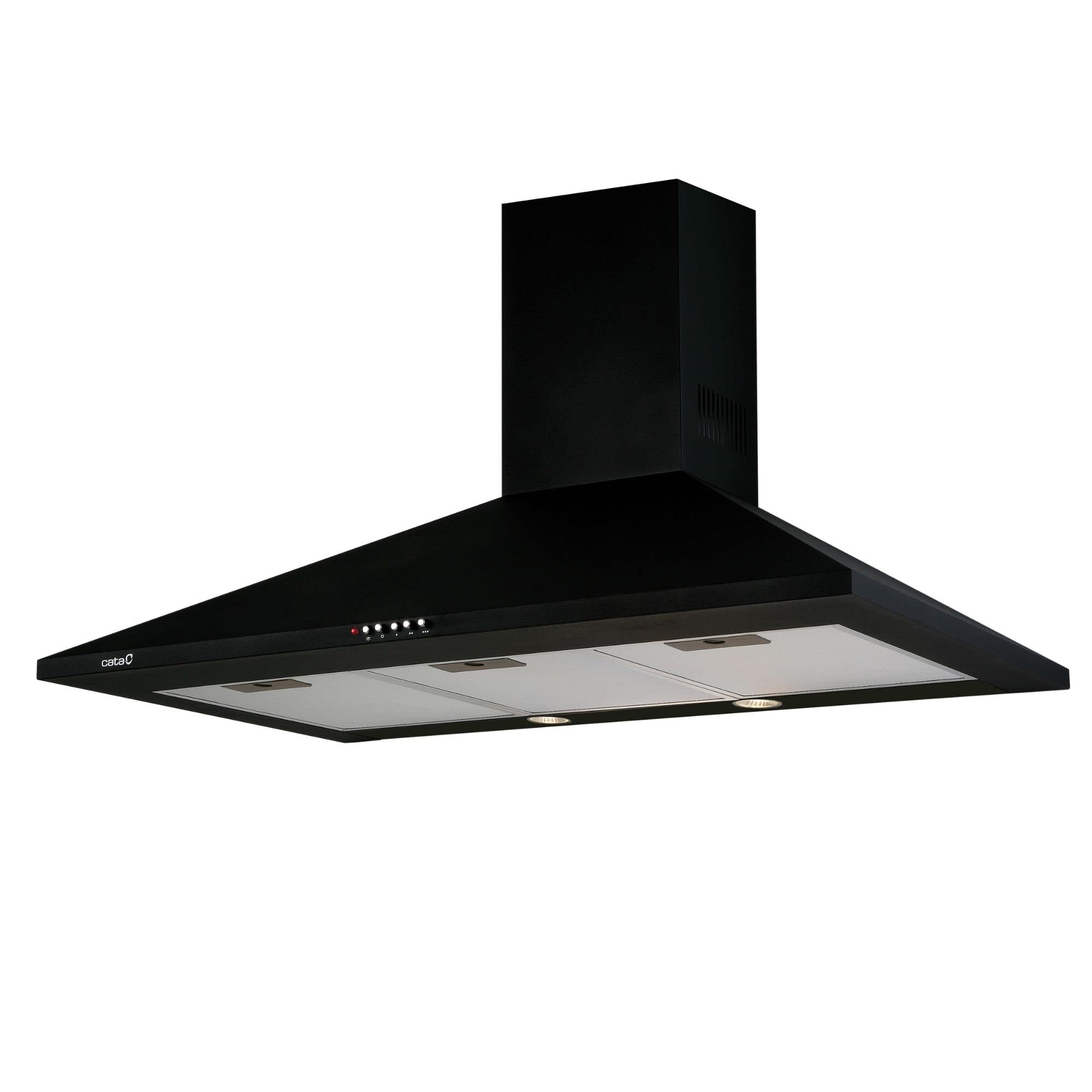 CATA-OMEGA-900-BK-645-mh-De-pared-Negro-C-Campana-645-mh-CanalizadoRecirculacion-D-F-B-718-dB