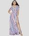 Roiii Womens Vintage Boho Flow Print Button Down Long Sleeves Shirts Loose Tunic Shirts Off-White