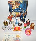 Disney Beauty and the Beast Movie Deluxe Figure Set of 14 Toy Kit with Figures, Tattoo Sheet, ToyRing featuring Belle, Lumiere, Mrs.Potts, Gaston and Many More!