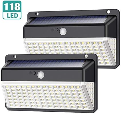 Luz Solar Exterior 118 LED, Yacikos [Nueva Versión de Ahorro de ...