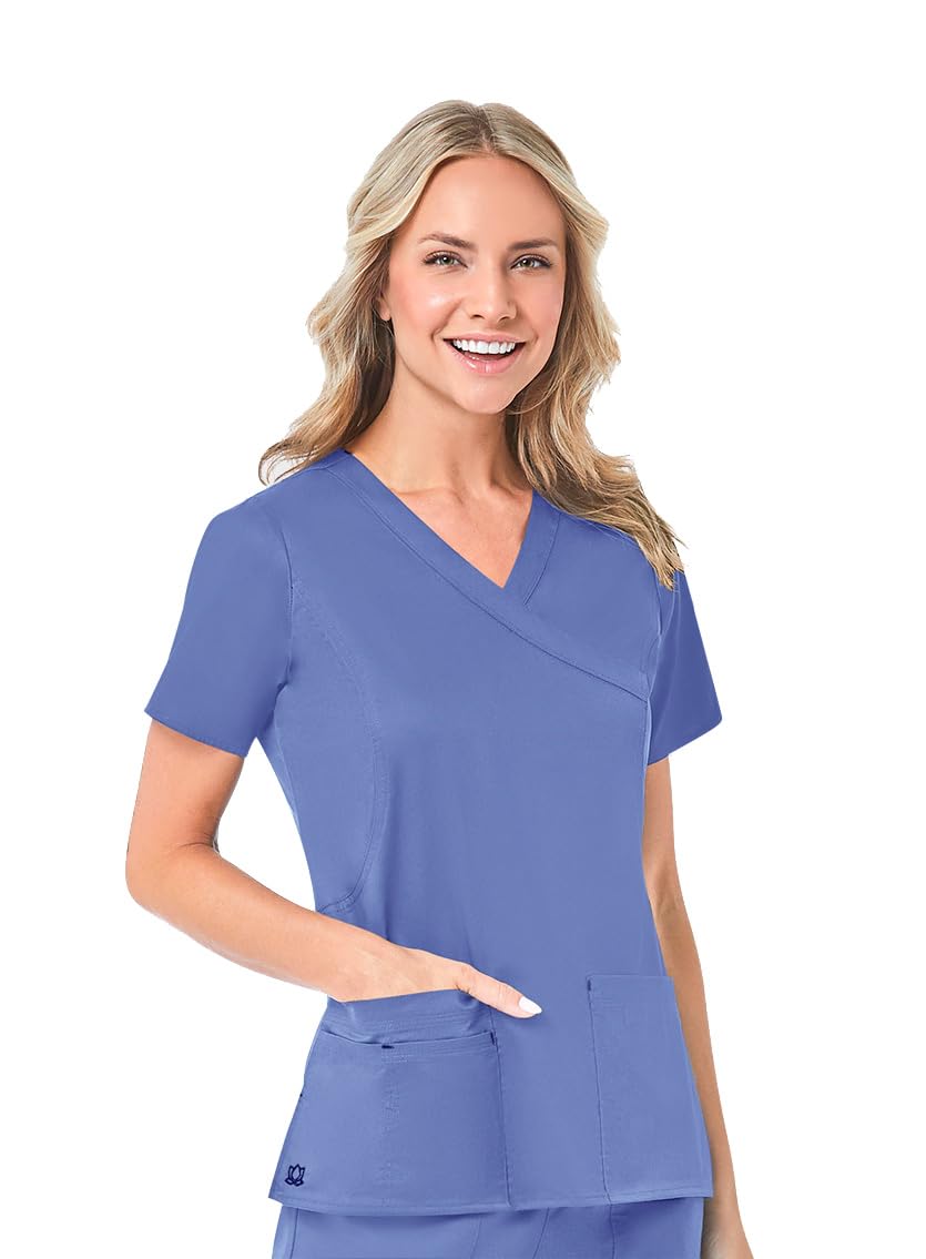 Maevn Women's Blossom Mock Wrap Top