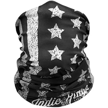 American Flag Outdoor Face Mask By Indie Ridge Microfiber Polyester Multifunctional Seamless Headwear for Motorcycle Hiking Cycling Ski Snowboard
