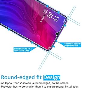 NEW'C 2 Pezzi, Vetro Temperato per Oppo Reno Z, Oppo R15X, Pellicola Prottetiva Anti Graffio, Anti-Impronte, Senza Bolle… - immagine 4