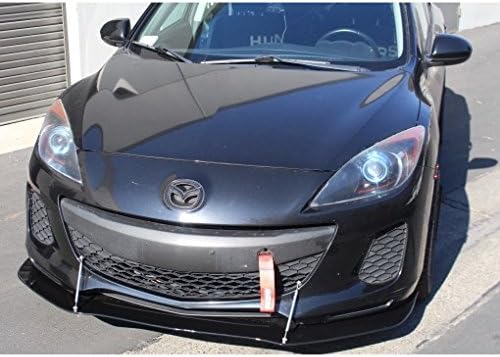 2010-2013 Mazda 3 (Gen 2) Front Lip Splitter w/Support Rods