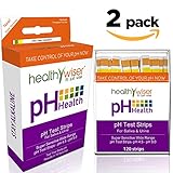 pH Test Strips 120ct - Tests Body pH Levels for Alkaline & Acid levels Using Saliva and Urine. Track and Monitor Your pH Balance & A Healthy Diet, Get Accurate Results in Seconds. pH Scale 4.5-9
