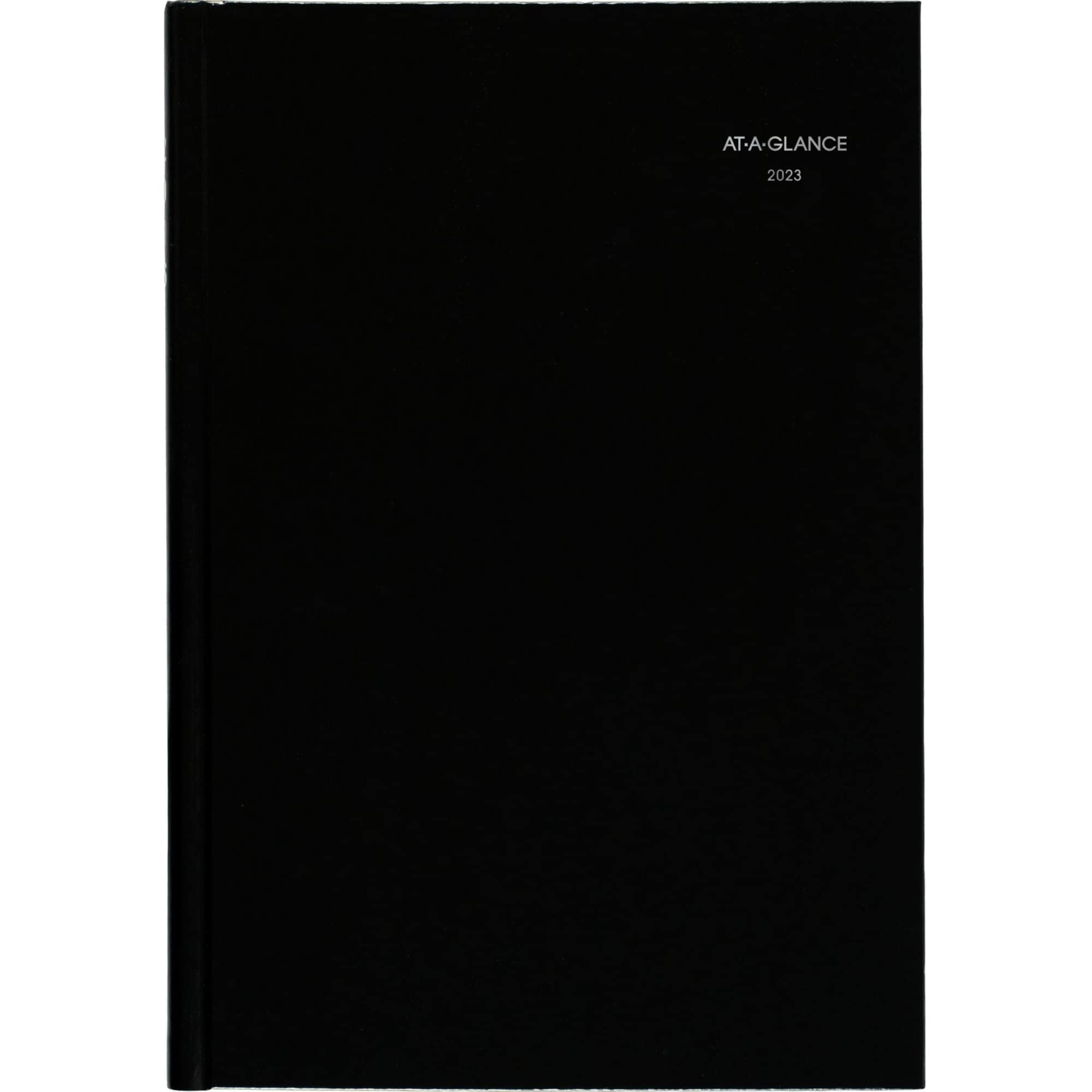 AT-A-GLANCE 2023 Monthly Planner, DayMinder, 8" x 11-3/4", Large, Monthly Tabs, Hardcover, Black (G470H00) — image 1