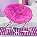 Mainstays Faux-Fur Saucer Chair (1, Pink)