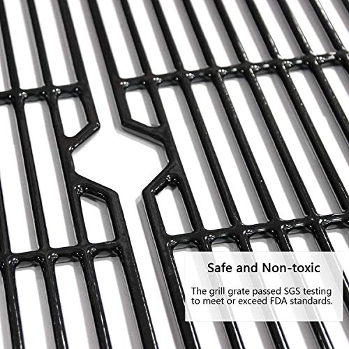 Avenger 16 7/8’’ 68763 Polished Porcelain Coated Cast Iron Grill Grates Replace…