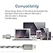 Flebi 3 Feet（5 Pack）Nylon Braided Lightning to USB Syncing and Charging Cable Cord for iPhone