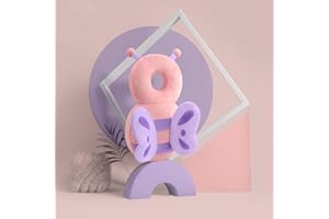 SMILE LAB Baby Backpack Head Protection Pillow, Cute Animal Toddler Baby Head Protector Backpack, Adjustable Baby Head Protector for Crawling and Walking