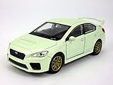 4.75 inch Subaru WRX STI Scale Diecast Model - WHITE
