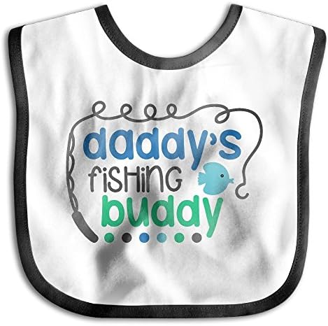 Daddy's Fishing Buddy Lovely Cotton Saliva Towel Infant Bibs Kids Girl Boy Baby Lunch Bib