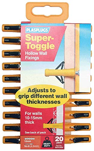 Plasplug 2 x Super Toggle Hollow Fixing