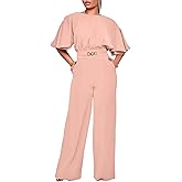 acelyn Elegant Jumpsuit for Women Dressy Sexy Plus Size Wide Leg Pant Suit One Piece Party Outfits