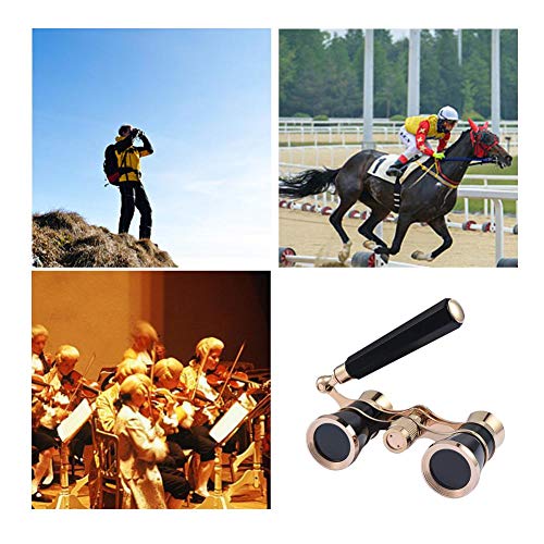 Bulary Opera Glasses Theater Vintage Binoculars with Handle - Thumbnail 5