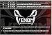 Venom Knee Brace Neoprene Open Patella Compression Sleeve - Elastic Support & Adjustable Straps, Meniscus Tear, Arthritis Pain, ACL, Basketball, Soccer, Athletics, Running, Sports, Men, Women (S)