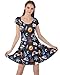 CowCow Womens Space Rocket Planet Sun Moon Science Rick Morty Short Sleeve Dress, XS-5XL